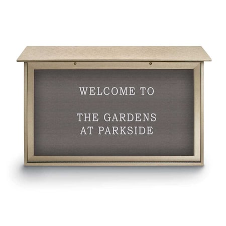 United Visual Products Indoor Enclosed Combo Board, 48"x36", Wht Frame/Wht Porc & Blue Spruce UVCB4836W-WHTPORC-BLSPRU